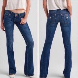 Hudson Signature Bootcut Jeans Size 25 Dark Wash Low Rise Flare Boot Y2K